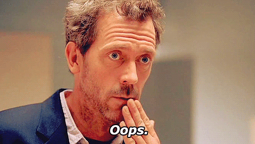 dr house, oups, hugh laurie, oops, house md