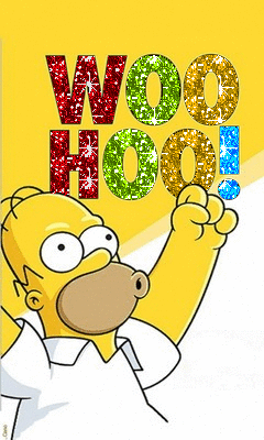 Woo Hoo Homer Simpson Heureux Image Animated Gif