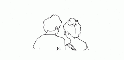 Couple Love Calin Dessin Amour Noir Et Blanc Image Animated Gif